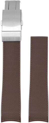 شريط مطاطي ذو طرف منحني 21 ملم لحافظة لونجين هيدروكونكويست 41 ملم/43 ملم، أحزمة ساعة بديلة مع إبزيم لساعة لونجين هيدروكونكويست - ألوان متعددة in Kuwait