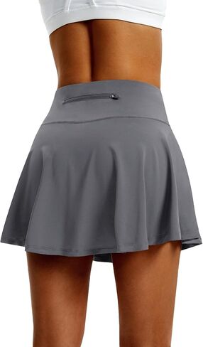 LXNMGO Women's High Waist Pleated Tennis Skirt with 4 Pockets Lightweight Athletic Golf Skorts Skirts for Running Workout in Saudi Arabia