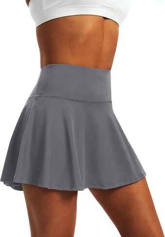 LXNMGO Women's High Waist Pleated Tennis Skirt with 4 Pockets Lightweight Athletic Golf Skorts Skirts for Running Workout in Saudi Arabia