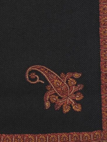 Zamour Large Kashmiri Scarf Shawl Prayer Wrap for Men, Original Kingri Sozni Embroidery in Saudi Arabia