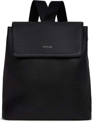 حقائب يد نباتية من Matt & Nat، حقيبة ظهر Annex، باللون الأسود (أسود) - محافظ وحقائب مصممة، للرجال والنساء، لم يتم الإساءة إلى الحيوانات لتصنيعها in Kuwait