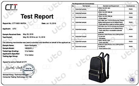 حقيبة ظهر UTO للنساء مقاومة للماء للسفر وحقيبة كتف عصرية in Kuwait