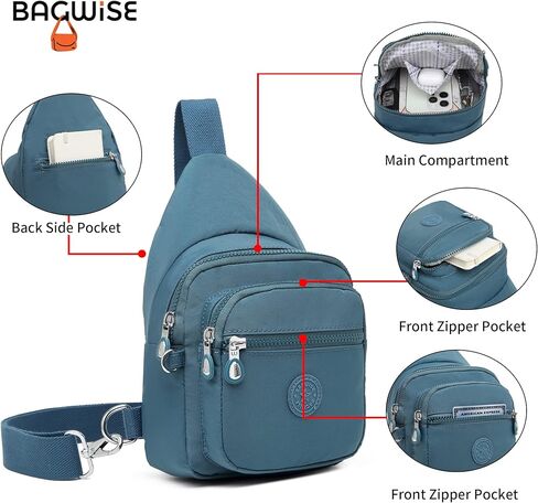 حقائب طويلة تمر بالجسم للنساء، حقيبة محفظة تمر بالجسم للجنسين، حقيبة حبال، حقيبة ظهر خفيفة الوزن وصغيرة الحجم للنساء in Kuwait