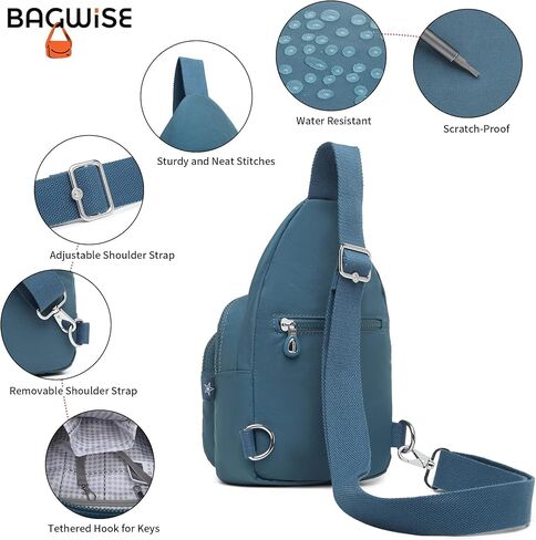 حقائب طويلة تمر بالجسم للنساء، حقيبة محفظة تمر بالجسم للجنسين، حقيبة حبال، حقيبة ظهر خفيفة الوزن وصغيرة الحجم للنساء in Kuwait