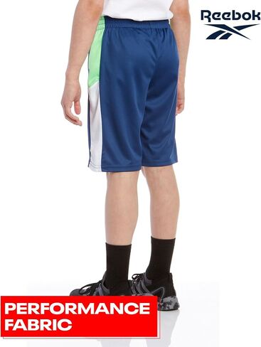 شورت ريبوك الرياضي للأولاد - قطعتان من شورت كرة السلة الرياضي ذو المقاس الجاف (S-XL) in Saudi Arabia