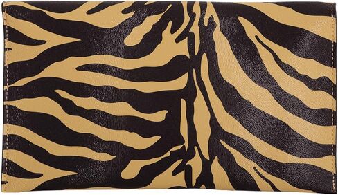 JNB Synthetic Leather Zebra Print Envelope Clutch in Saudi Arabia