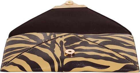 JNB Synthetic Leather Zebra Print Envelope Clutch in Saudi Arabia