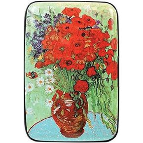 Fig Design Group Van Gogh Poppy Vase RFID Secure Data Theft Protection Credit Card Armored Wallet in Saudi Arabia