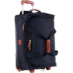 حقيبة Bric's X-Bag من القماش الخشن المتدحرج - حقيبة سفر مقاس 21 بوصة للرجال والنساء - حقيبة سفر فاخرة لعطلة نهاية الأسبوع - زيتوني in Kuwait