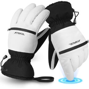 قفازات ATERCEL للتزلج مقاومة للماء تعمل باللمس، وقفازات الثلج للتزلج على الجليد، وعربة الثلج، والمشي لمسافات طويلة في فصل الشتاء للرجال والنساء، ومناسبة في الطقس البارد in Kuwait