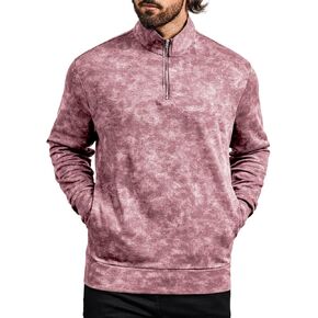 سترة رجالي من ICEMOOD بسحّاب ربع وسحاب من القطن، سترة عصرية بنصف الياقة المدورة وخفيفة الوزن وأكمام طويلة in Kuwait