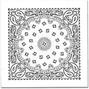 Hot Leathers Classic Paisley Bandana (21" x 21") in Saudi Arabia