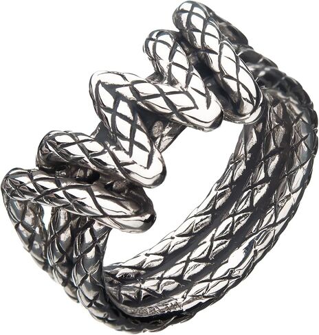 DC X RockLove Wonder Woman Lasso Ring - Silver - Size 8 in Saudi Arabia
