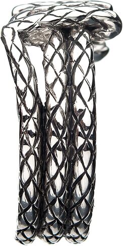 DC X RockLove Wonder Woman Lasso Ring - Silver - Size 8 in Saudi Arabia