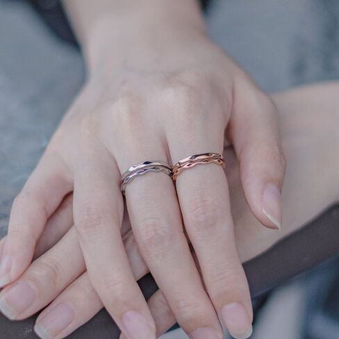 KAZITSAN 2pc 2mm Stainless Steel Rings for Women Girls Fashion Wedding Plain Band Knuckle Stacking Midi Rings Silver/Rose Gold Wedding Band Comfort Fit in Saudi Arabia