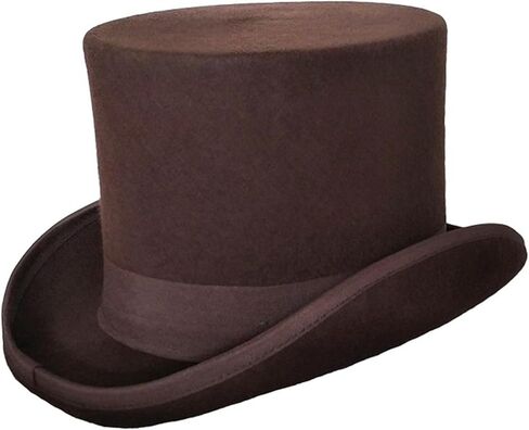 قبعة علوية من الصوف واللباد من بونتشوال جود، قبعة تنكرية طويلة بتصميم فيكتوري بطول 5 انش، هدايا للرجال لحفلات الرقص والكريسماس in Kuwait