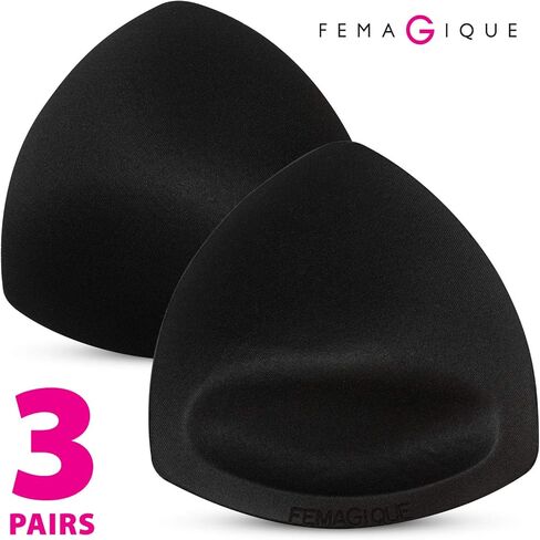 وسادات حمالة الصدر الرياضية المثلثة من FEMAGIQUE تتضمن أكواب بديلة لحشوة البيكيني والفساتين in Kuwait