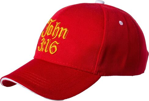 John 3:16 Hat - Religious Bible Christian Jesus Faith Religious Embroidered Cap in Saudi Arabia