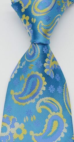Geotae Zerun New Classic Men's Paisley Silk Tie Necktie in Saudi Arabia