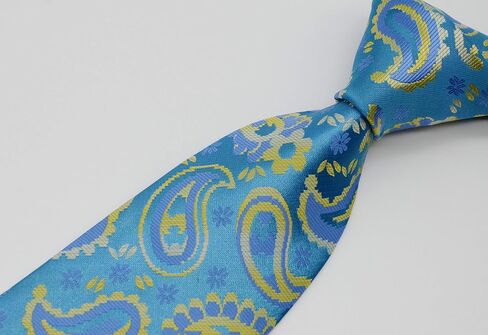Geotae Zerun New Classic Men's Paisley Silk Tie Necktie in Saudi Arabia