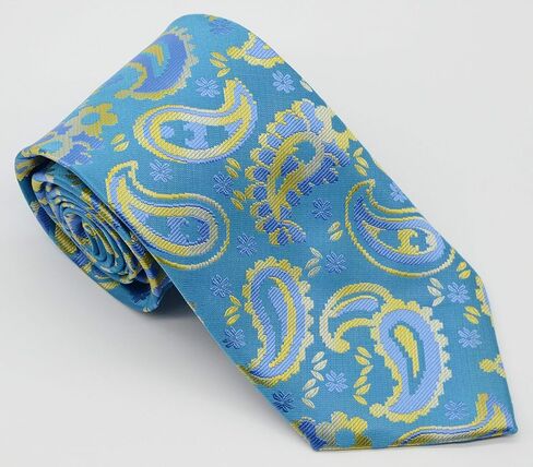 Geotae Zerun New Classic Men's Paisley Silk Tie Necktie in Saudi Arabia