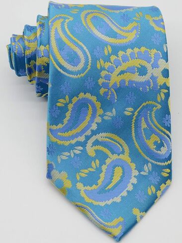 Geotae Zerun New Classic Men's Paisley Silk Tie Necktie in Saudi Arabia