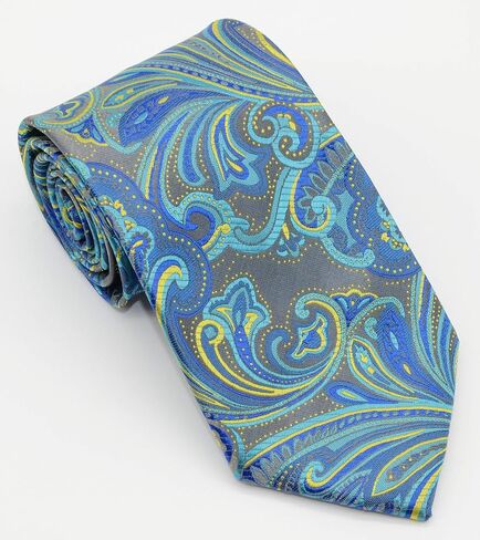 Geotae Zerun New Classic Men's Paisley Silk Tie Necktie in Saudi Arabia