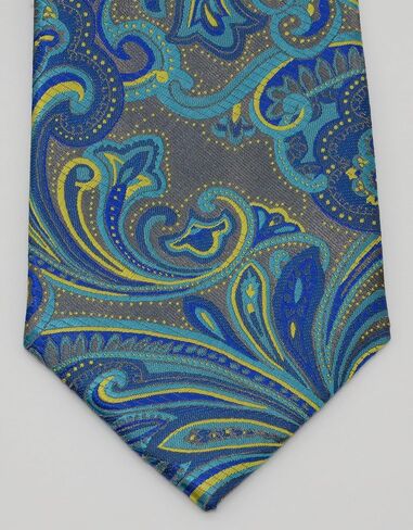 Geotae Zerun New Classic Men's Paisley Silk Tie Necktie in Saudi Arabia