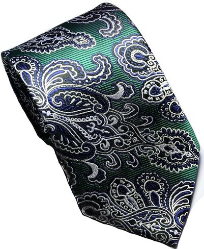 Geotae Zerun New Classic Men's Paisley Silk Tie Necktie in Saudi Arabia