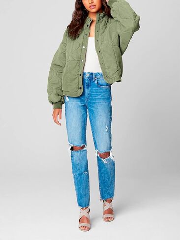 [BLANKNYC] سترة نسائية فاخرة مبطنة بكتف منسدل من Tencel in Kuwait