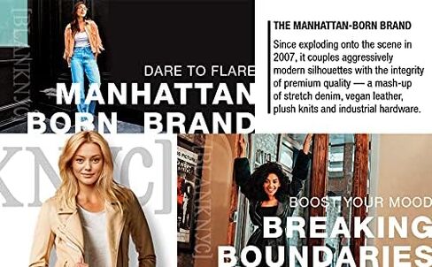 [BLANKNYC] سترة نسائية فاخرة مبطنة بكتف منسدل من Tencel in Kuwait