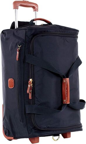 Bric's X-Bag Rolling Duffel Bag - 21 Inch Carry On Travel Bag for Men and Women - Luxury Weekender Luggage - Olive in Saudi Arabia