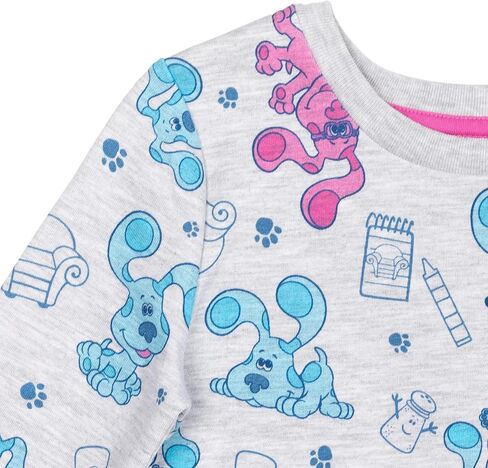 Nickelodeon Blue's Clues Girls French Terry Pullover Sweatshirt in Saudi Arabia