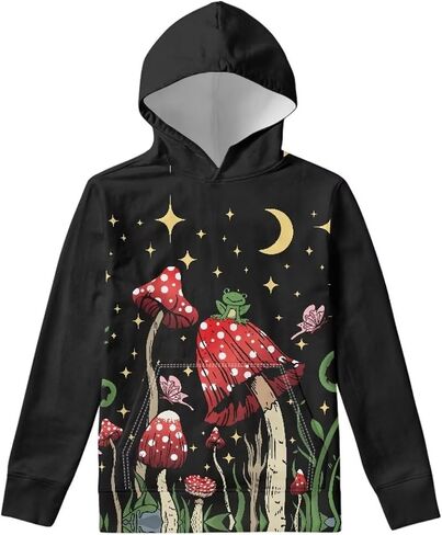 سترة بغطاء للرأس للأطفال من ZFRXIGN للأولاد والبنات من سن 6 إلى 16 عامًا مع سترة جيب وأكمام طويلة in Kuwait