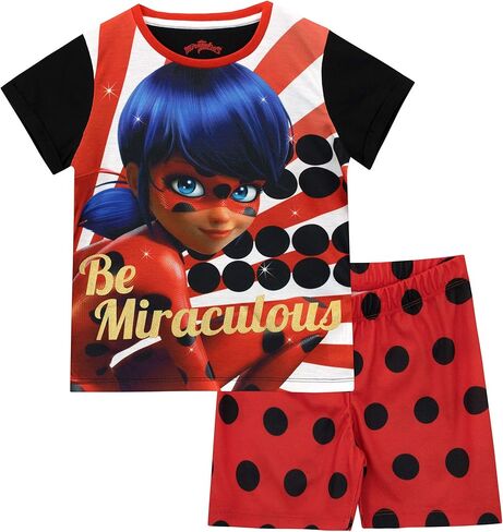 Miraculous Ladybug Girls' Lady Bug Pajamas Size 5 Red in Kuwait