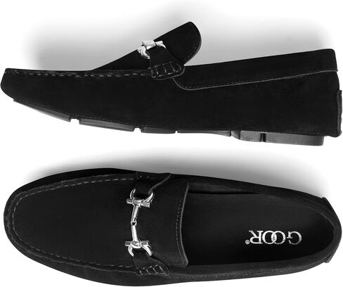 أحذية بدون كعب للرجال من GOOR مصنوعة من الجلد الطبيعي أحذية Penny Loafers كاجوال ناعمة مع بطانة ونعل داخلي من الجلد، مريحة وخفيفة الوزن ومسامية in Saudi Arabia