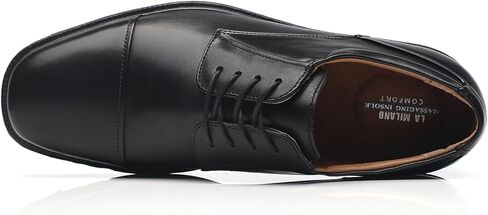 La Milano Men's Oxfords Classic Modern Round Captoe Shoes in Kuwait