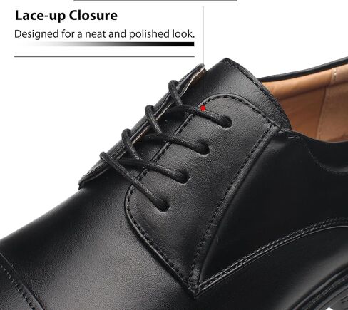 La Milano Men's Oxfords Classic Modern Round Captoe Shoes in Kuwait