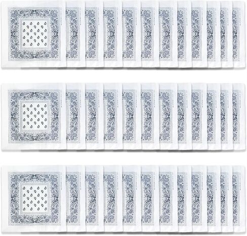 6,12,36 PK Bandanas for Men and Women, 100% Cotton Bandana - Gold, Black, White +20 Color Mens Handkerchiefs Bandana Pack in Kuwait