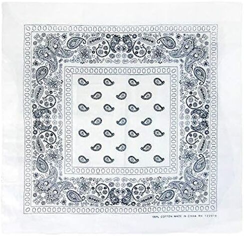 6,12,36 PK Bandanas for Men and Women, 100% Cotton Bandana - Gold, Black, White +20 Color Mens Handkerchiefs Bandana Pack in Kuwait
