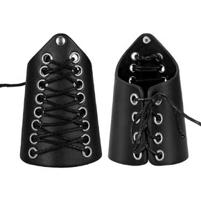 Viking Arm Bracers Leather Armor Cuffs LARP Bracers Embossed Arm Guards Nordic Talisman Amulet for Men Women Gifts One Pair in Kuwait