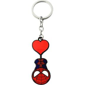 DreamWater Spideman Keychain Anime Cosplay Metal Superhero vengers Keychain Gifts for Girl Men Woman