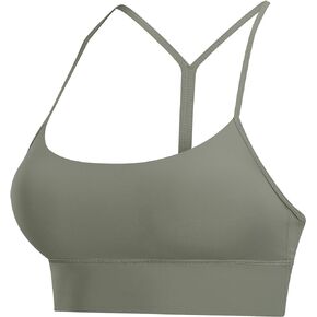 Sling Sexy Longline Strappy Padded Sports Bra for Women, Light Support Y Racer Back Yoga Bra Crop Tank Top