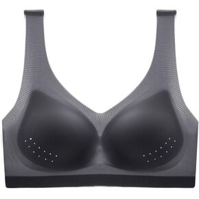 MINUOYI Summer Traceless Cool Mesh Wire Free Breathable Cup Vest Style Push Up Slimmer Look Comfortable Sport Sleep Bras