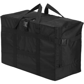 Travel Duffle Bag,140L Foldable Heavy Duty Overnight Bag, For Spirit Airlines, RicoRich Larger Size Carry on Luggage Sport Duffle for Weekender/Vacation/Camping/Beach/Tent(Black)