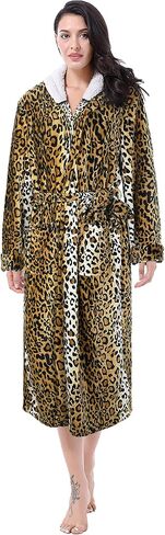 Catalonia Womens Plush Long Robe, Warm Comfy Fluffy Bathrobe, Gift for Her in Saudi Arabia