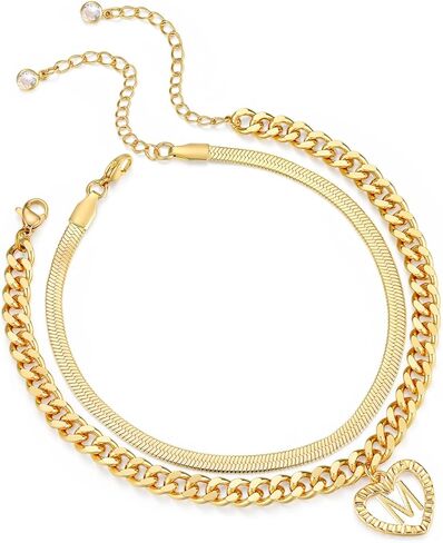 abdot الذهب أساور الكاحل الأولي للنساء الخلخال مطلية بالذهب 14 كيلو للنساء للماء تكويم ثعبان الكوبي سلاسل المرأة الخلخال القلب الخلخال الأولي للنساء الفتيات في سن المراهقة in Kuwait