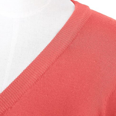 Urban CoCo Women's Cropped Cardigan V-Neck Button Down Knitted Sweater 3/4 Sleeve in Kuwait
