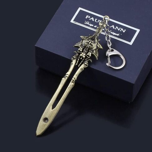 SONGCHANGJEWELRY سلاسل مفاتيح God Of War Ragnarok - شفرات كريتوس من الفوضى سلسلة مفاتيح معدنية كوسبلاي - هدايا للرجال والمراهقين in Kuwait