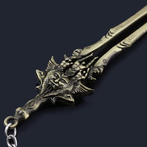SONGCHANGJEWELRY سلاسل مفاتيح God Of War Ragnarok - شفرات كريتوس من الفوضى سلسلة مفاتيح معدنية كوسبلاي - هدايا للرجال والمراهقين in Kuwait